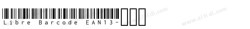 Libre Barcode EAN13字体转换